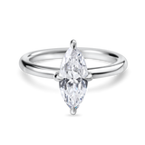 Marquise Solitaire with Compass Prongs