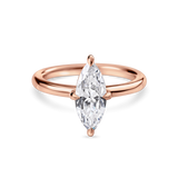 Marquise Solitaire with Compass Prongs