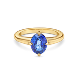 Sapphire Solitaire With Compass Prongs