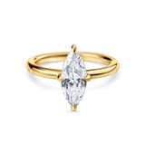 Marquise Solitaire with Compass Prongs